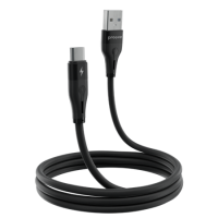Кабель Proove Soft Silicone USB-A to Type-C 12W 2.4A 1м black