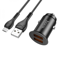 АЗП Hoco NZ1 36W 3A 2USB-A з кабелем A-M black