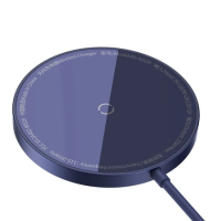 Бездротовий зарядний пристрій Baseus Simple Mini3 Magnetic Wireless Charger 15W purple