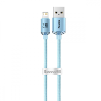 Кабель Baseus Crystal Shine Series USB-A to Lightning 12W 2.4A 2м (CAJY001203) sky blue