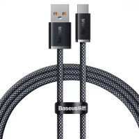 Кабель Baseus Dynamic Series Fast Charging USB-A to Type-C 100W 5A 1м (CALD000616) gray
