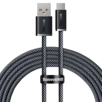 Кабель Baseus Dynamic Series Fast Charging USB-A to Type-C 100W 5A 2м (CALD000716) gray