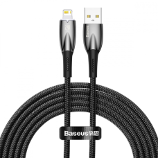 Кабель Baseus Glimmer Series Fast Charging USB-A to Lightning 20W 2.4A 2м (CADH000803) black