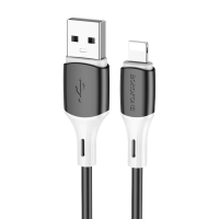Кабель Borofone BX79 Silicone USB-A to Lightning 12W 2.4A 1м black