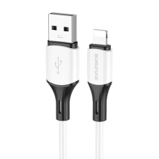 Кабель Borofone BX79 Silicone USB-A to Lightning 12W 2.4A 1м white