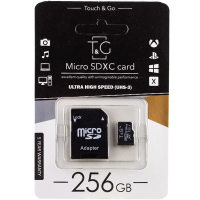 Карта пам'яті TG MicroSDXC UHS-3 256 GB class 10 (adapter SD)