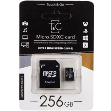 Карта пам'яті TG MicroSDXC UHS-3 256 GB class 10 (adapter SD)