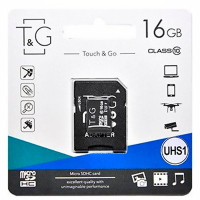 Карта пам'яті TG MicroSDHC 16gb UHS-1 10 Class (adapter SD)