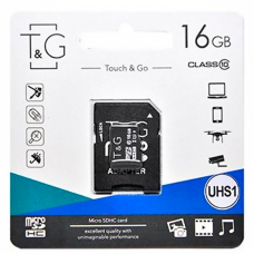 Карта пам'яті TG MicroSDHC 16gb UHS-1 10 Class (adapter SD)