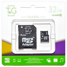Карта пам'яті TG MicroSDHC 32gb UHS-1 10 Class (adapter SD)