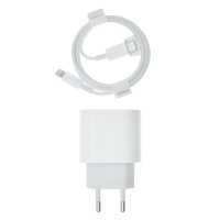 Зарядний пристрій для iPhone 20W 3A USB-C з кабелем C-L (NO LOGO) white