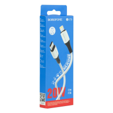 Кабель Borofone BX79 Silicone Type-C to Lightning 20W 2.4A 1м white