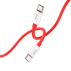 Кабель Hoco X87 Magic silicone Type-C to Type-C 60W 3A 1м red