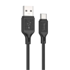 Кабель Hoco X90 Cool silicone USB-A to Type-C 15W 3A 1м black