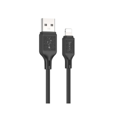 Кабель Hoco X90 Cool silicone USB-A to Lightning 12W 2.4A 1м black