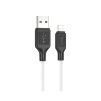 Кабель Hoco X90 Cool silicone USB-A to Lightning 12W 2.4A 1м white
