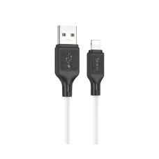 Кабель Hoco X90 Cool silicone USB-A to Lightning 12W 2.4A 1м white