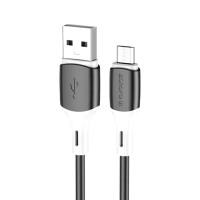 Кабель Borofone BX79 Silicone USB-A to Micro USB 12W 2.4A 1м black