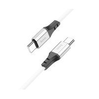 Кабель Hoco X86 Type-C to Type-C 60W 3A 1м white