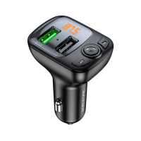 FM-Модулятор Borofone BC41 Eminency 18W 3A 2USB-A black