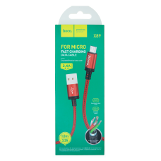 Кабель Hoco X89 USB-A to Micro USB 12W 2.4A 1м red