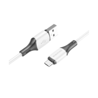 Кабель Borofone BX79 Silicone USB-A to Micro USB 12W 2.4A 1м white