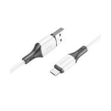 Кабель Borofone BX79 Silicone USB-A to Micro USB 12W 2.4A 1м white