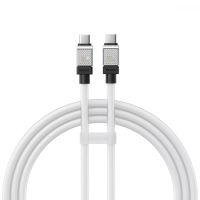 Кабель Baseus CoolPlay Series Type-C to Type-C 100W 5A 1м (CAKW000202) white