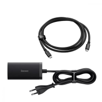 Зарядний пристрій Baseus GaN5 Pro 67W 5A USB-A+2USB-C+HDMI з кабелем C-C 100W 5A (CCGP110201) black