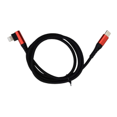 Кабель Monoko UC415 with MFI Type-C to Lightning 1м black red