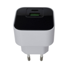 Зарядний пристрій Monoko MAC032 35W 3A USB-C+USB-A white