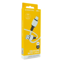 Кабель Borofone BX84 USB-A to Lightning 12W 2.4A 1м white