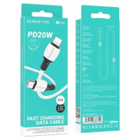 Кабель Borofone BX84 Type-C to Lightning 20W 2.4A 1м white
