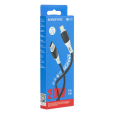 Кабель Borofone BX79 Silicone Type-C to Lightning 20W 2.4A 1м black