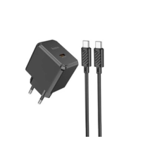 Зарядний пристрій Hoco CS13A 20W 3A USB-C з кабелем C-C black