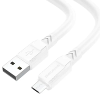 Кабель Borofone BX81 USB-A to Micro USB 2.4A 1м white