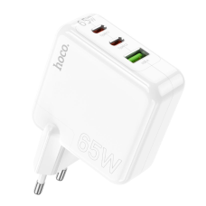 Зарядний пристрій Hoco C115A 65W 3A USB-A+2USB-C white