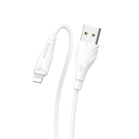 Кабель Borofone BX18 USB-A to Lightning 12W 2.4A 3м white