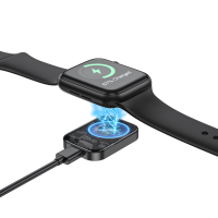 Бездротовий зарядний пристрій Borofone BQ25 2.5W для Apple Watch metal gray