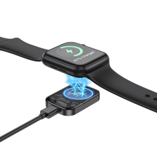 Бездротовий зарядний пристрій Borofone BQ25 2.5W для Apple Watch metal gray