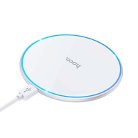Бездротовий зарядний пристрій Hoco CW6 Pro 2в1 15W white