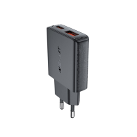 Зарядний пристрій Acefast A69 30W 3A USB-A+USB-С black