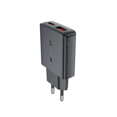Зарядний пристрій Acefast A69 30W 3A USB-A+USB-С black