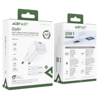 Зарядний пристрій Acefast A77 Mini 30W 3A USB-C white