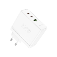 Зарядний пристрій Borofone BN11 100W 5A USB-A+2USB-C white