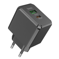 Зарядний пристрій Hoco CS14A 20W 3A USB-A+USB-С black