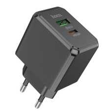Зарядний пристрій Hoco CS14A 20W 3A USB-A+USB-С black
