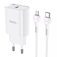 Зарядний пристрій Hoco N14 20W 3A USB-C з кабелем С-L white