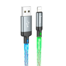 Кабель Hoco U112 USB-A to Lightning 12W 2.4A 1м gray