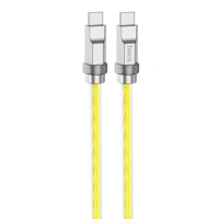 Кабель Hoco U113 Type-C to Type-C 100W 3A 1м gold